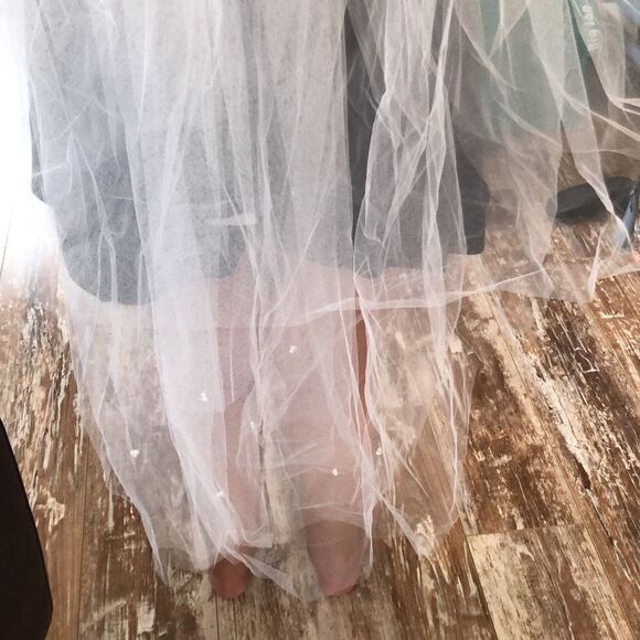 Vintage Custom Wedding dress and Veil in box with Royal Train - Picture 7 of 17